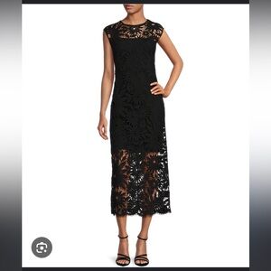 NWT Ted Baker
Crochet Sleeveless Midi Dress